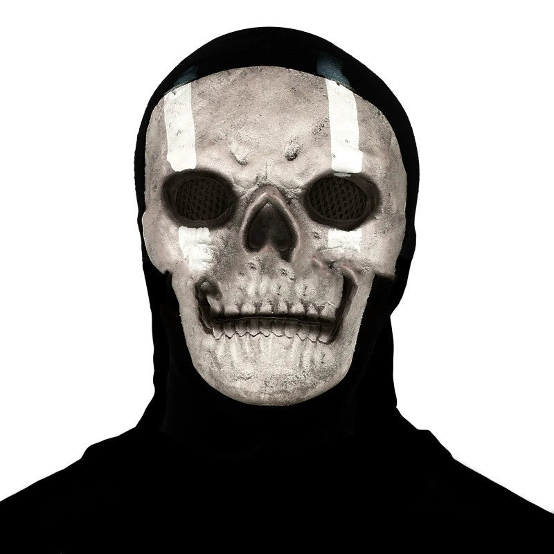 Ghost Skull Head Mask Latex Cod Skeleton Modern Warfare Scary Halloween Cosplay Props Toys for Teen Men Party Decoration