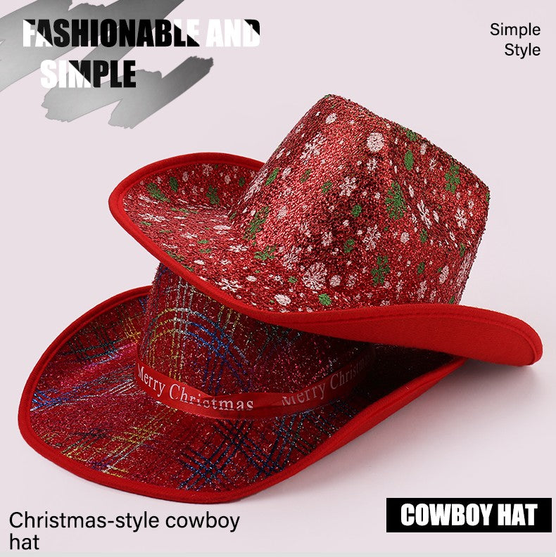 Winter Fashion Christmas Ribbon Decorated Simple Denim Hat Elegant Halloween Matching Trendy New Arrival