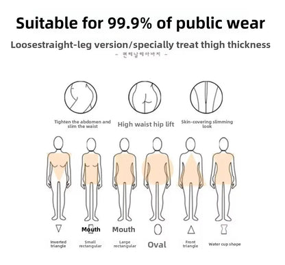 High Waist Wide Leg Black Denim Jeans Women's Autumn Winter New Style Loose Fit Floor Length Bell Bottoms Trendy