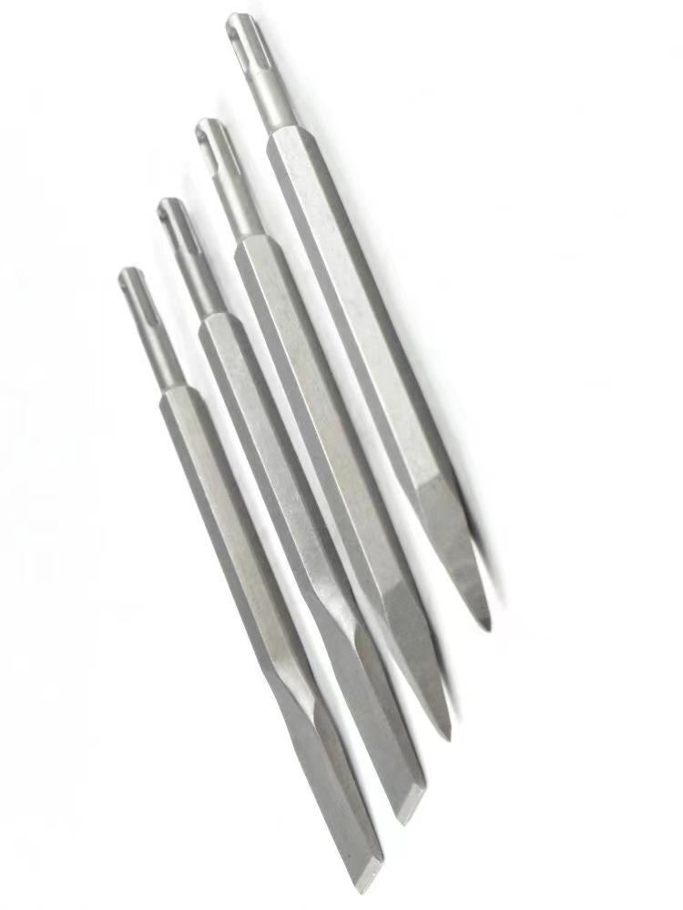 Conjunto de Formões de 250mm Haste SDS Plus Broca de Martelo Elétrico Formão de Ponta, Ranhura e Plano Ferramentas de Alvenaria para Parede de Concreto, Tijolo e Rocha