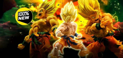 EM ESTOQUE Bandai Dragon Ball SHF Super Saiyan Son Goku 3.0 Anime Action Figure O Lendário Super Saiyajin Modelo de Brinquedo de Batalha Danificada