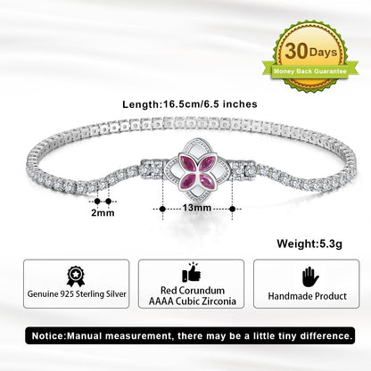 ORSA JEWELS Authentic 925 Sterling Silver Tennis Chain Bracelet Moulding Process Hanmade High-end Hand Chain for Man Woman SB128