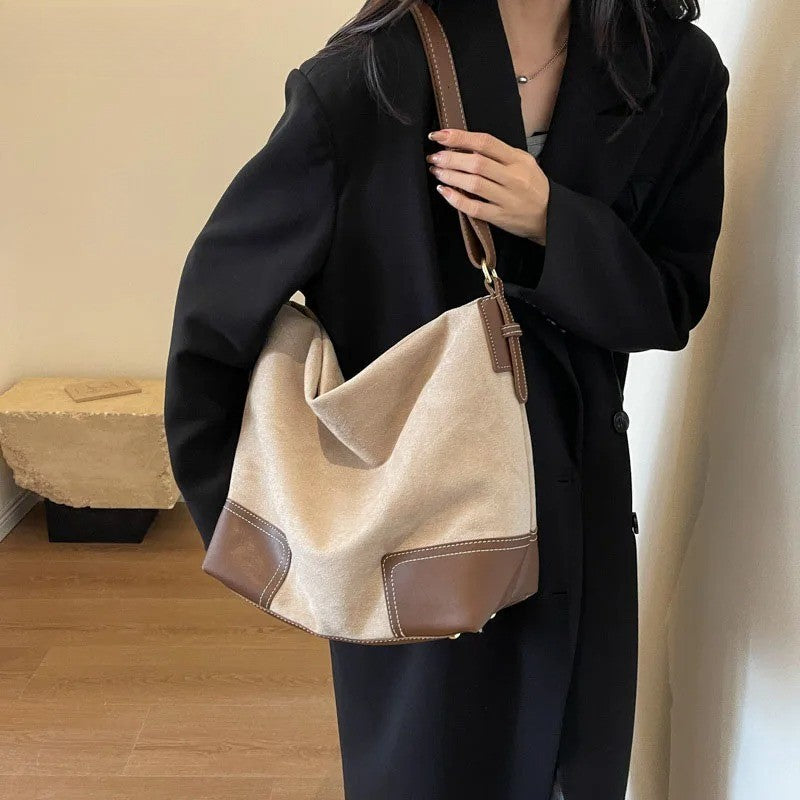 Shoulder Bags Trendy Women's Soft PU Shoulder Bags Solid Color Ladies Casual Style Spring Handbag Big Handbags Crossbody Bags