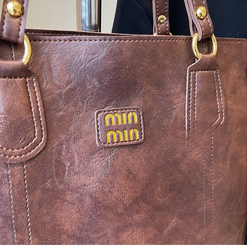 2025 New Light Luxury Niche Popular Large-capacity Commuting Versatile Shoulder Bag Casual High-end Tote Bag Women