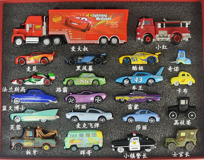 Disney Pixar Carros 1:55 Liga Fundido Caminhão Modelo - McQueen Mater Mack Tio Radiator Springs Cidade Natal Aniversário Presente
