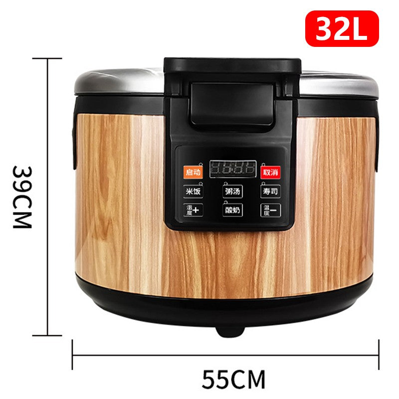 Panela Elétrica de Aquecimento de Arroz Panela de Capacidade Grande Recipiente de Alimentos com Isolamento Térmico Forro Interno Antiaderente Eletrodomésticos de Cozinha 19L/32L