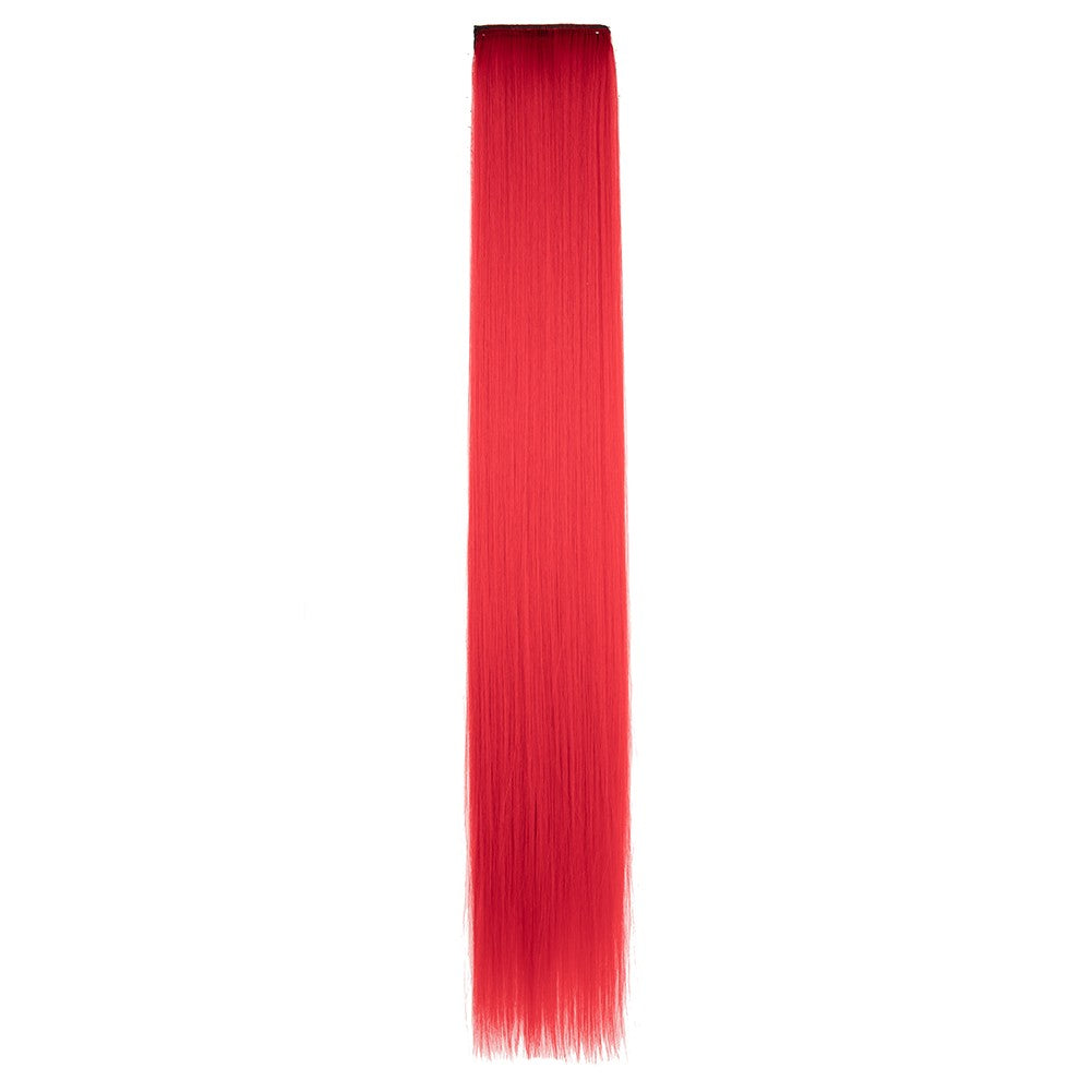 Clip in Hair Extensions Colored Party Highlights 30 inches Multi-colors Straight Hair Synthetic Hairpieces