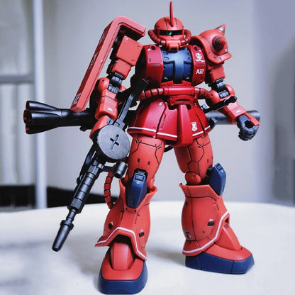 GTO Char's Zaku HG 1/144 Mech Assembly Model Kit Action Figures Desktop Decoration Doll Boys' Puzzle Toys Gift Collectible