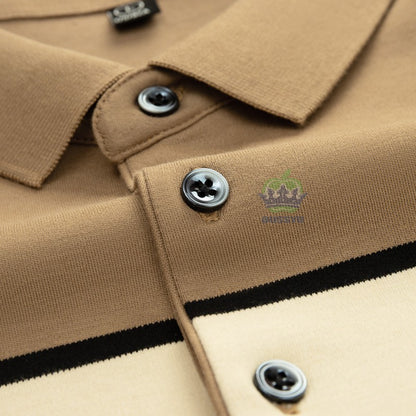 Luxury Embroidery Autumn Winter Men's Long-Sleeved Polo Shirt 100%Cotton Hip-Hop Harajuku Lapel Full-Sleeved polo Tops Male 3XL