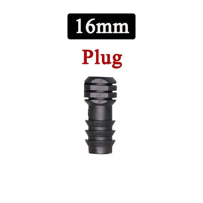 2/5/10pçs Estufa PE Tubo 16 20 25 mm Conector em T Cotovelo Reto Plugue Conexão para Tubo de Irrigação Acessórios de Micro Irrigação
