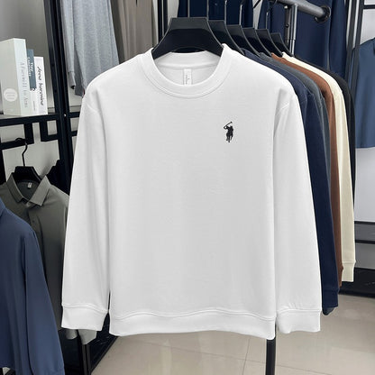 Luxury brand long sleeve T-shirt men's autumn Paul trendy exquisite pony embroidery pullover loose casual round neck sweatshirt