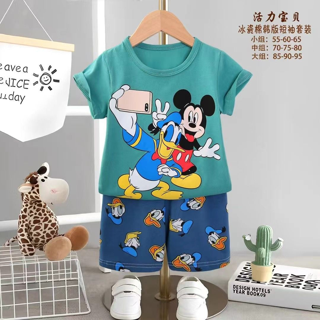 1 2 3 year Baby Clothing Girls Boys Cotton Suit for Children Two Clothes Sets for Babies Newborn Baby Clothes