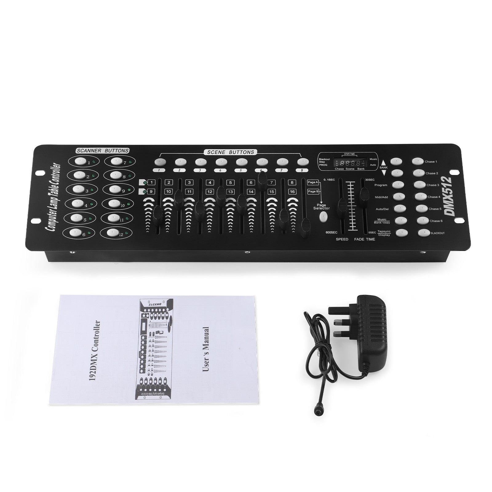 U`King DMX 512 Controller 192 Channel DMX Console Stage Light Console For Party DJ Disco Lights Show Night Club