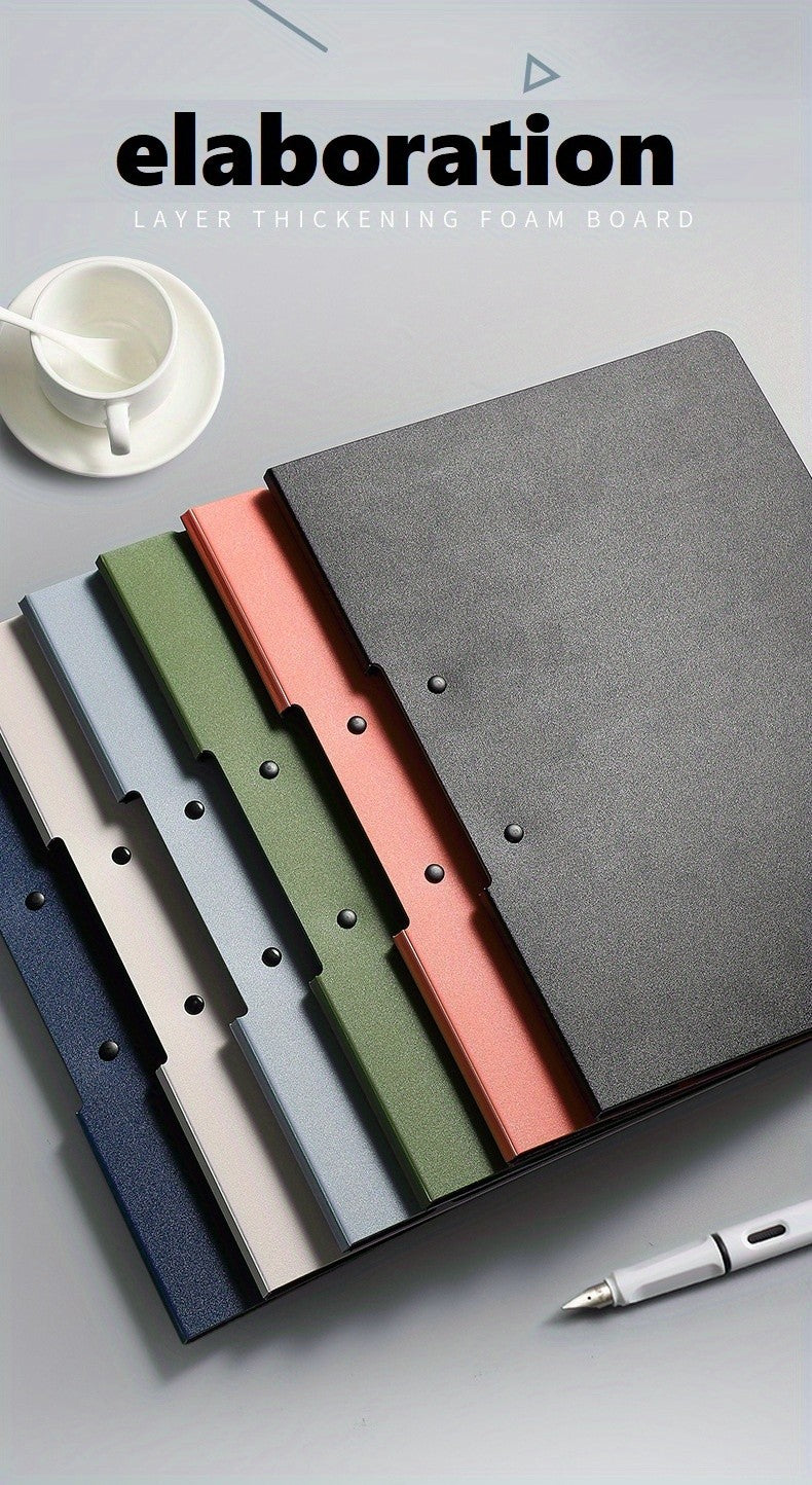 A4 File Folders Clipboard Double Clip Clip Board 100 Sheets Office Documents Organizer Writing Pad Paper Storage School Supplies