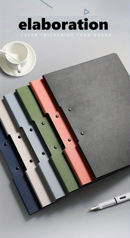 A4 File Folders Clipboard Double Clip Clip Board 100 Sheets Office Documents Organizer Writing Pad Paper Storage School Supplies