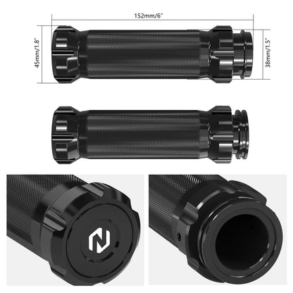Handlebar Hand Grips For Harley Road King FLHR Road Glide FLTRX Street Glide FLHX Fat Boy 114 FLFBS Low RiderST Heritage Classic