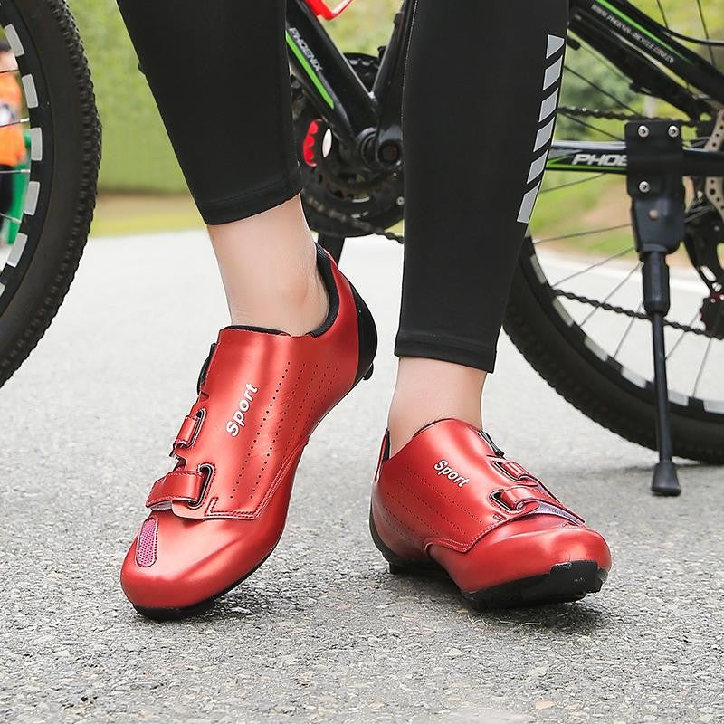 Women Road Cycling Shoes Wear-resistant Bicycle Shoes with Locking Plate Men's Non-slip Outdoor Cycling Sneakers