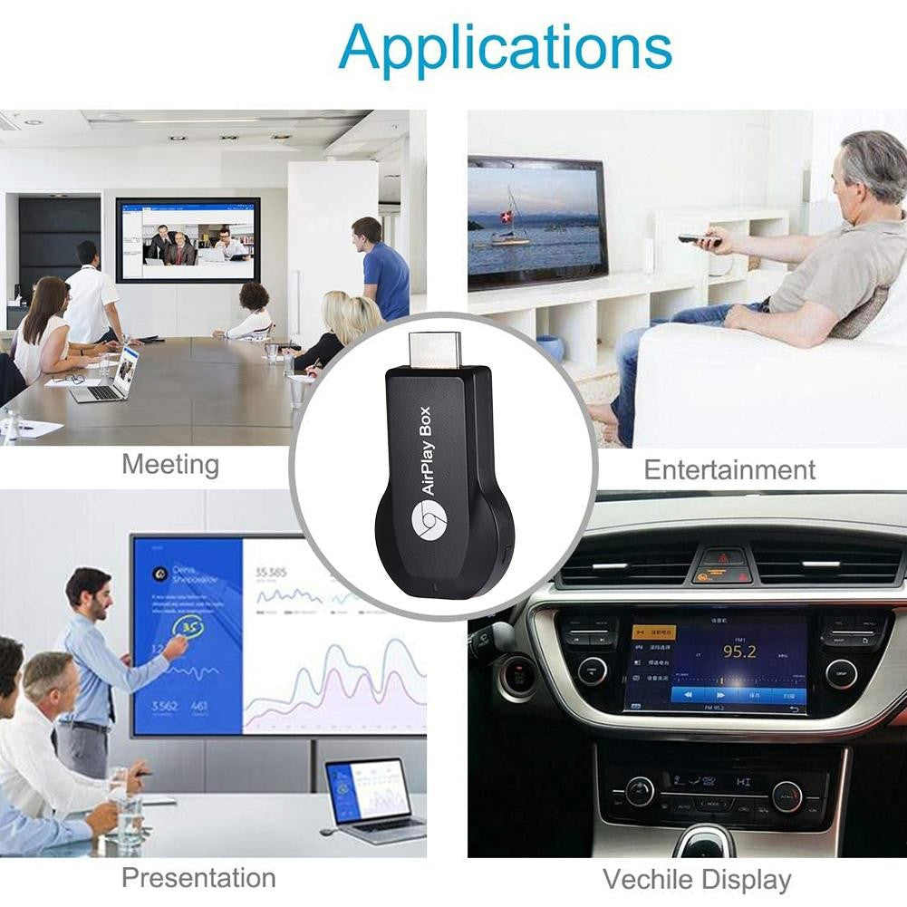 Anycast M9 Plus 2.4G 1080P Miracast Sem Fio DLNA AirPlay HDMI TV Stick Receptor de Dongle com Suporte Google Chromecast