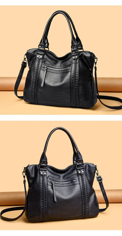 Genuine Brand Soft Leather Shoulder Crossbody Bags for Women Hot Luxury Handbag Women Bags Designer Casual Tote Messenger Bag