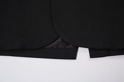 Autumn Winter Mens Fashion Metal Trim Suit Jacket Trendy Brand Solid Color Handsome Hong Kong Style Business Blazer Coat