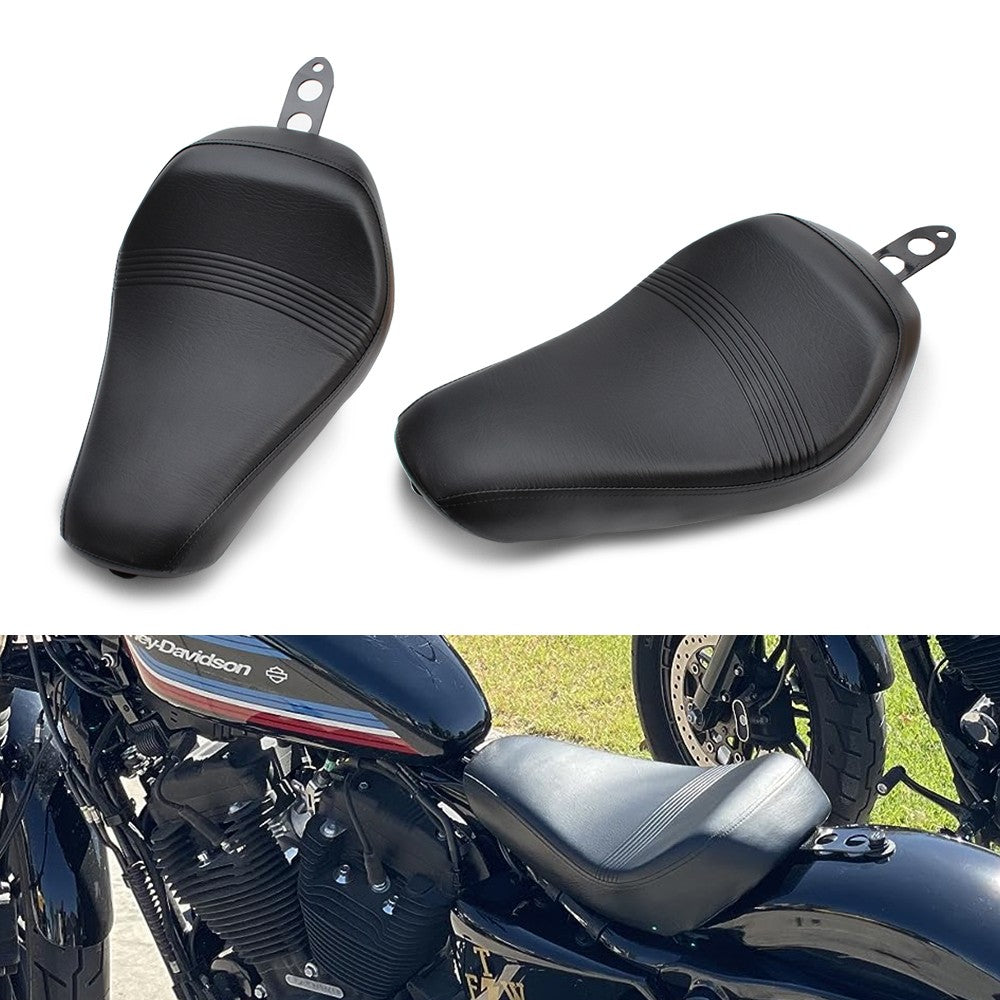 Banco Solo Dianteiro Preto para Piloto/Condutor de Moto para Harley Sportster XL 1200 883 72 Forty Eight 2016-2021