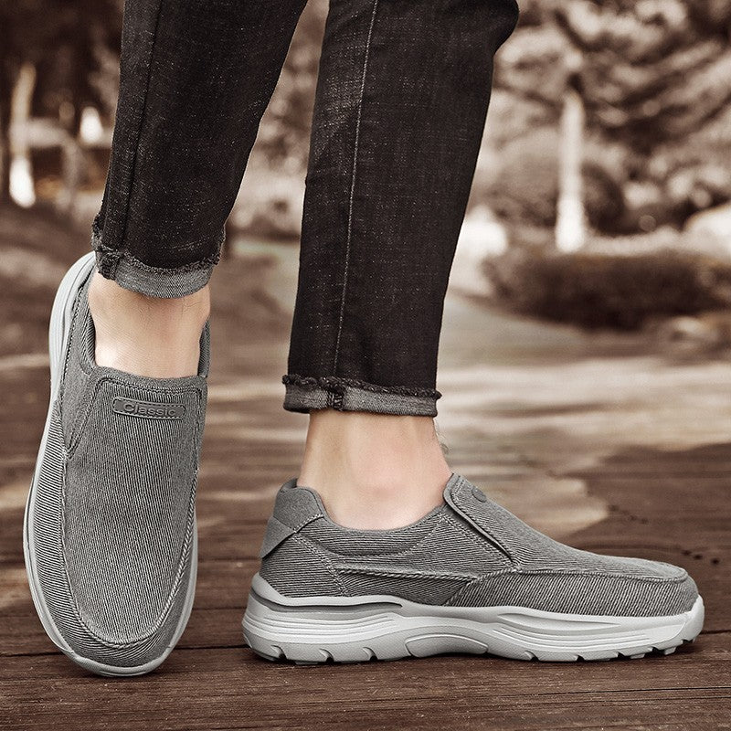 Men's Shoes Comfortable Canvas Shoes Plus Size 48 Breathable Loafers Men's Walking Sports Shoes Men's Trendy Casual Sports Shoes