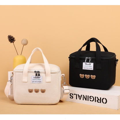 Cartoon Bear Mommy Bag Baby Feeding Bottle Cooler Bag Thermos for Children Thermal Infant Thermo Bottles Mother Kids