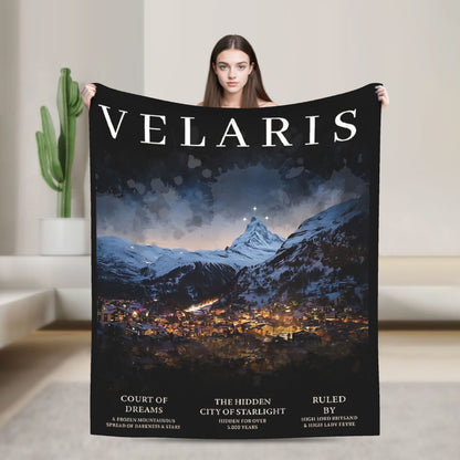 Manta Macia de Viagem Velaris Cidade da Luz Cobertor de Cama Flannel Colcha para Sofá Cadeira Cama Capa Engraçada de Sofá-Cama