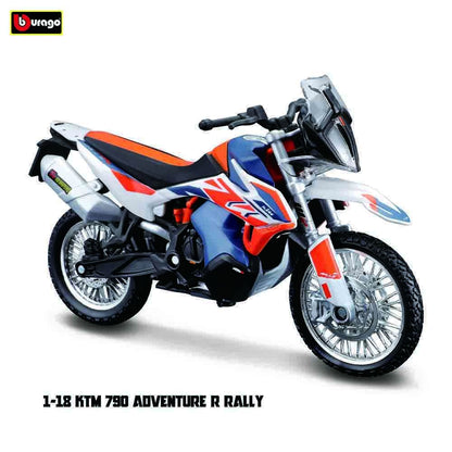 Bburago 1:18 simulation alloy motorcycle Honda Africa Twin Adventure authorized  model toy car gift collection