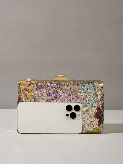 Women's Bag Trend 2025 New Chinese Style Embroidery Glitter Sequins Evening Bag Luxury Designer Clutch Bag Wedding Banquet Dress