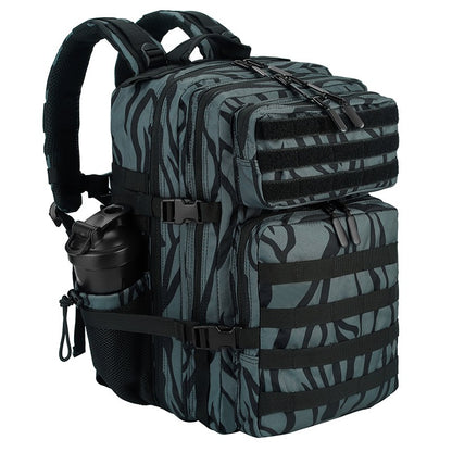 LHI Mochila Tática 45L/35L/25L para Homens e Mulheres, À Prova D'Água, Bolsa de Ginástica para Atletas, Mochila de Viagem para Caminhada ao Ar Livre com Porta-Garrafas