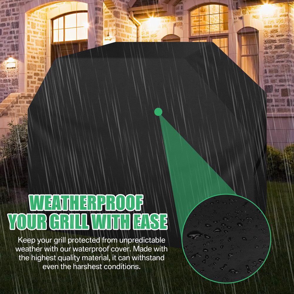 Outdoor BBQ Grill Covers For Charcoal & Gas Grills Waterproof Anti-Dust Weather-Resistant Anti-UV Heavy Duty Barbecue Cover