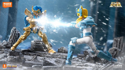 Blokees Saint Seiya Galaxy Ver 3 Ver 2 Bonecos de Ação Camus Hoyoga Dohko Milo Shiryu Atena KIKI Presente para Fãs de Anime