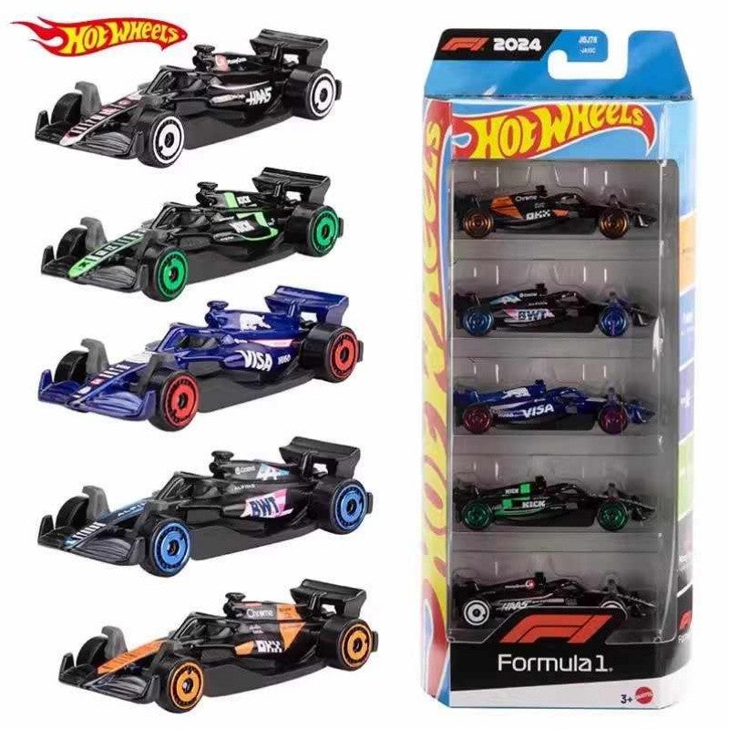 Hot Wheels Mattel F1 Carros Modelo 5 Peças McLaren Red Bull Racing Diecast Estojo C Oracle Carro Personalizado Liga Brinquedo Infantil Presente de Aniversário
