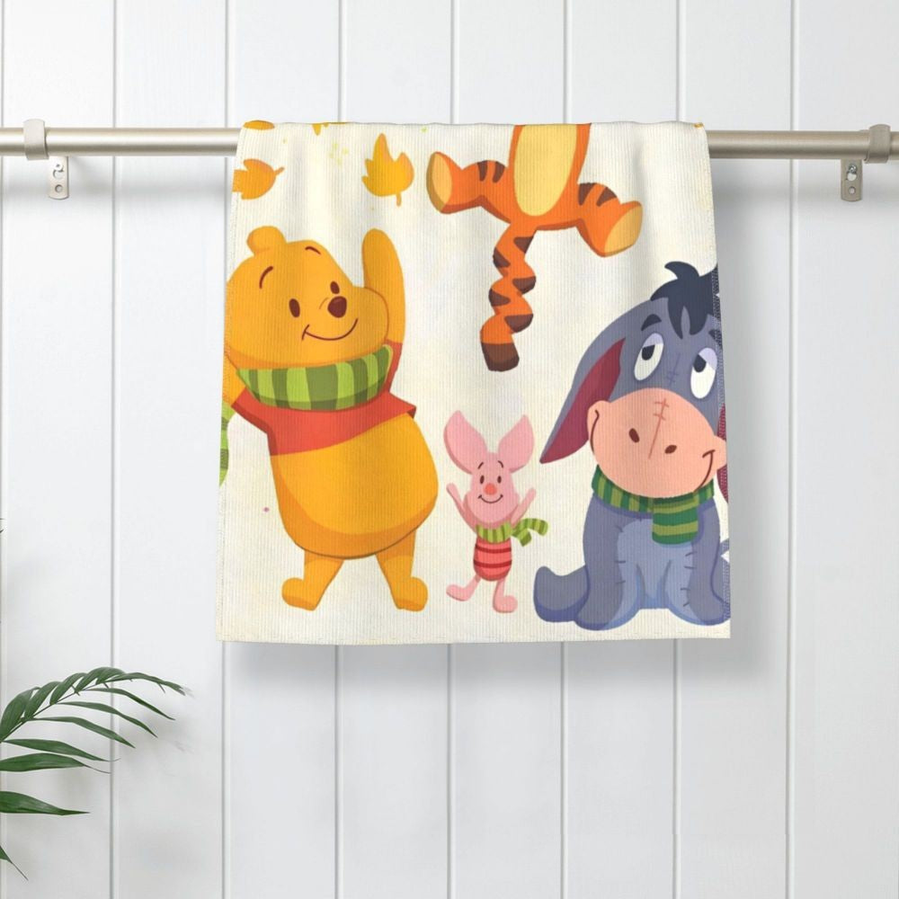 Winnie The Pooh Bear Piglet Merch Towel for Beach New Summer Microfiber Shower Towel No Sand Quick-Dry Surf Towels