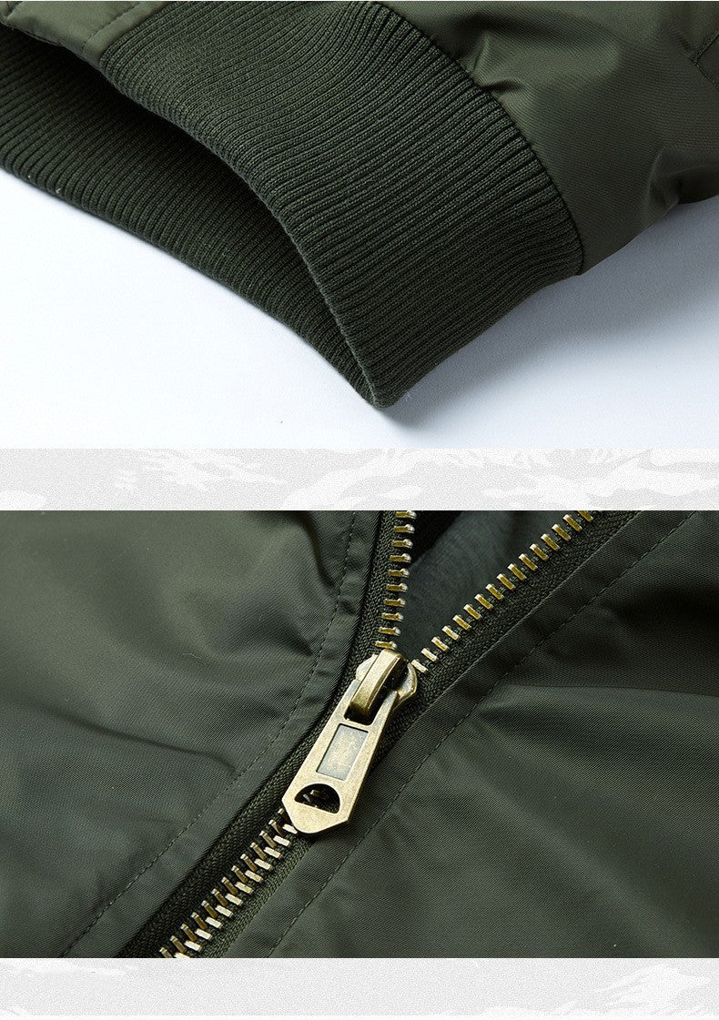 Winter Thick Hooded Bomber Jacket Men Military Windbreaker Multi-pocket Air Force Coats Male Autumn Streetwear Baseball Jackets