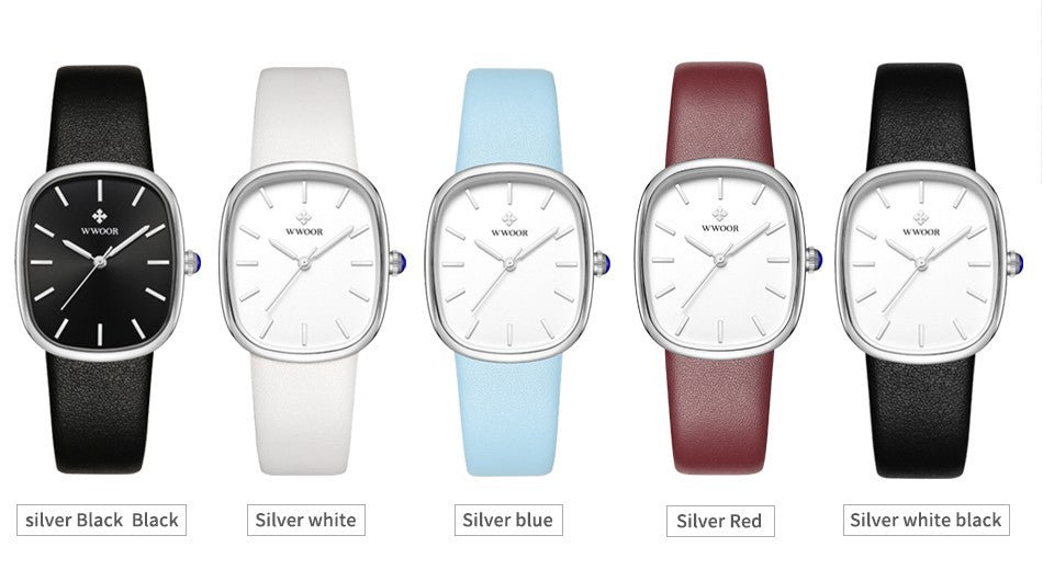 WWOOR New Reloj Fashion Women's Bracelet Watch Luxury Brand Elegant Dress Quartz Clock Waterproof Top Ladies Wristwatch Gift Box