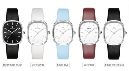 WWOOR New Reloj Fashion Women's Bracelet Watch Luxury Brand Elegant Dress Quartz Clock Waterproof Top Ladies Wristwatch Gift Box