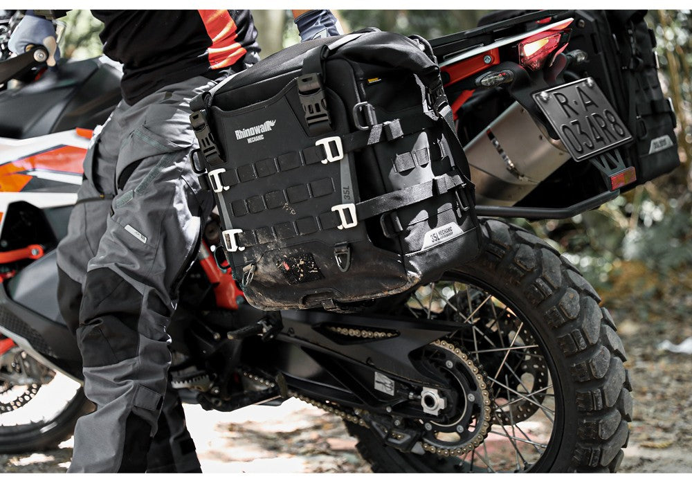 Rhinowalk Motorcycle Side Bag Quick Release Waterproof 35L Anti-Theft With Lock Hole For BMW R1300GS  R1250GS R1200GS S1000XR
