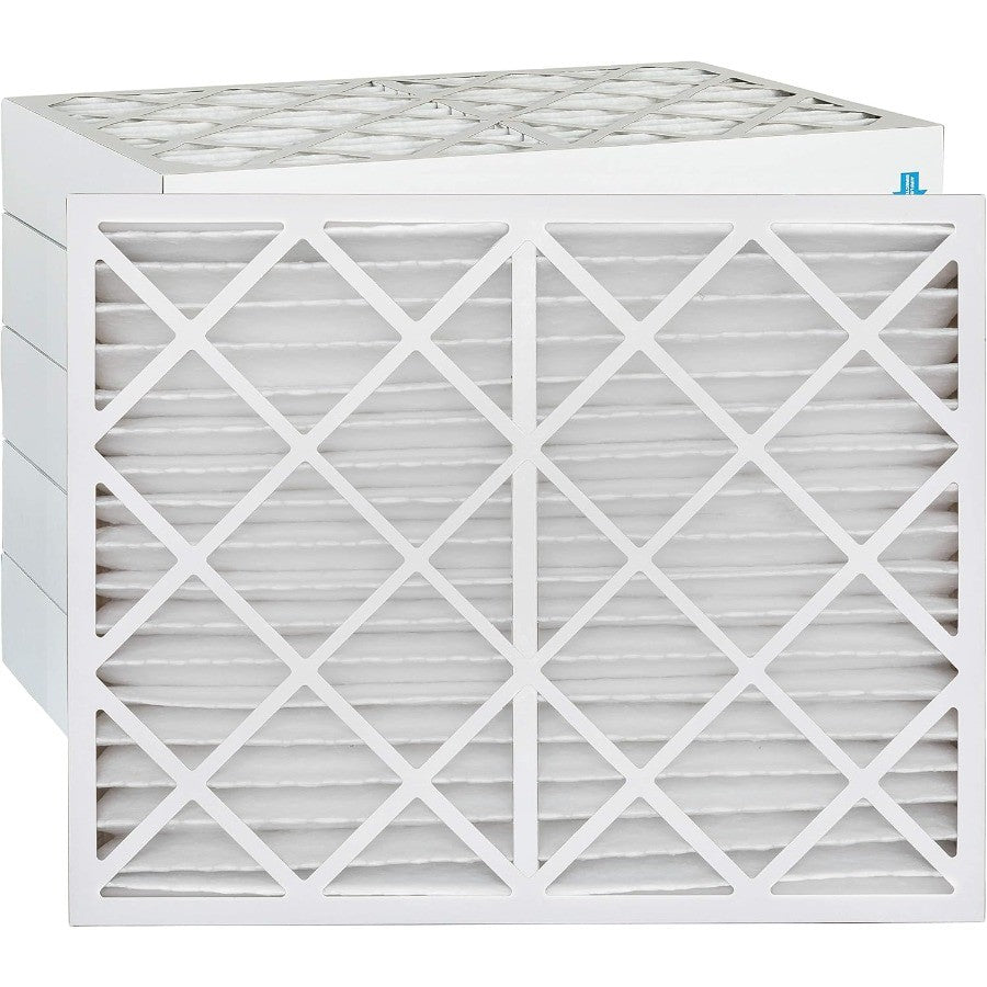 Filtro de Ar Fino 16x25x4 MERV 8 para Sistemas HVAC, Proteção contra Poeira, Branco, Pacote com 3, Fabricado nos EUA