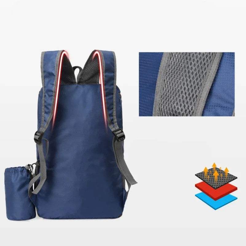 Portable Outdoor Ultra Light Backpack Foldable Storage Waterproof Men's and Women's Outdoor Hiking Cycling Camping Sports Bag