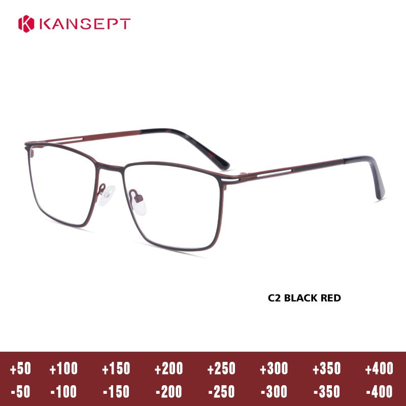 Óculos de Leitura KANSEPT Plus para Homens Lente de Vidro Transparente Óculos de Grau Feminino Lentes de Miopia Armações de Óculos
