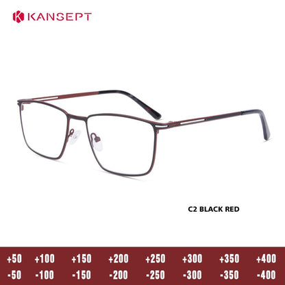 Óculos de Leitura KANSEPT Plus para Homens Lente de Vidro Transparente Óculos de Grau Feminino Lentes de Miopia Armações de Óculos