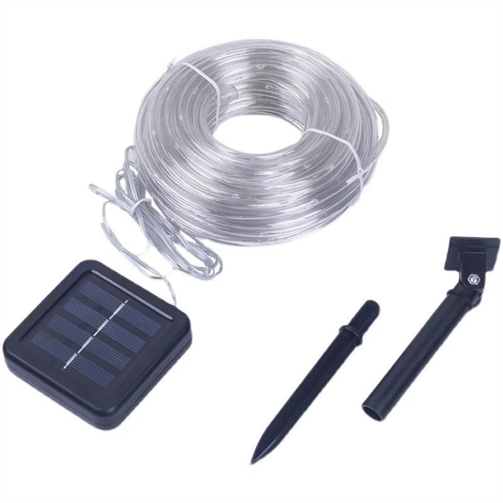 7m/12m/22m/32m Garland Tube Strip Lights Outdoor Waterproof Led Solar Rope String Light for Garden Christmas Camping Decoration