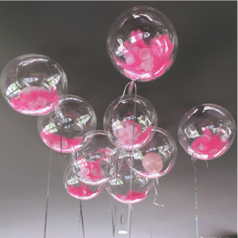 12/20/24/36inch Transparent Bobo Balloons DIY Wedding Birthday Party Decoration Can Be Filled PVC Bubble Balloon