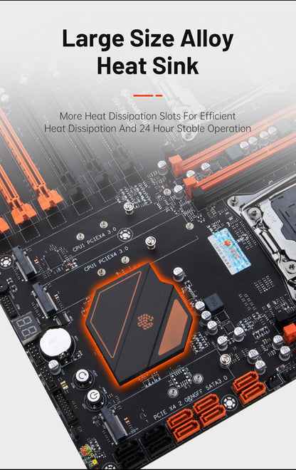 HUANANZHI X99 F8D PLUS LGA 2011-3 XEON X99 Motherboard support Intel Dual CPU E5 2640 2666 2670 2696 V3 V4 DDR4 RECC NVME NGFF