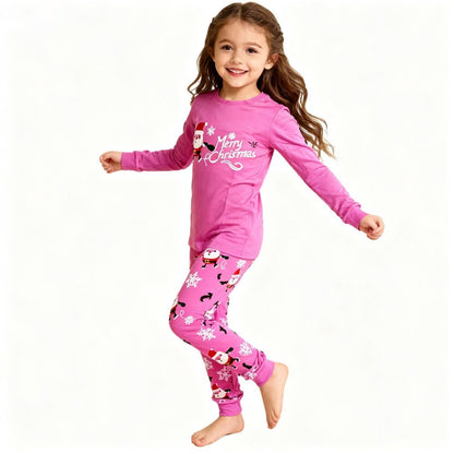 Boys Girls Christmas Long Sleeve Pajama Sets Kids Santa Claus Pjs Baby Pijamas Children Soft Sleepwear For "Merry Christmas";;VERDADEIRO;;"CR1707,10T