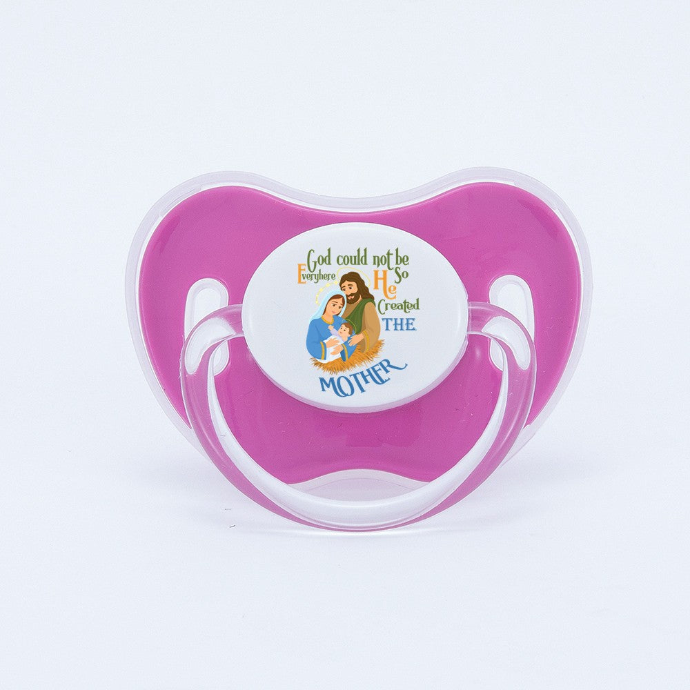 MIYOCAR colorful lovely Jesus mother pacifier dummy BPA free unique gift for new born baby shower