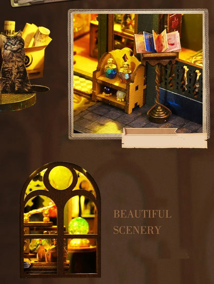 2014 New DIY Big Doll House Wooden Case Miniature Furniture Dollhouse Toys for Children Birthday Gifts