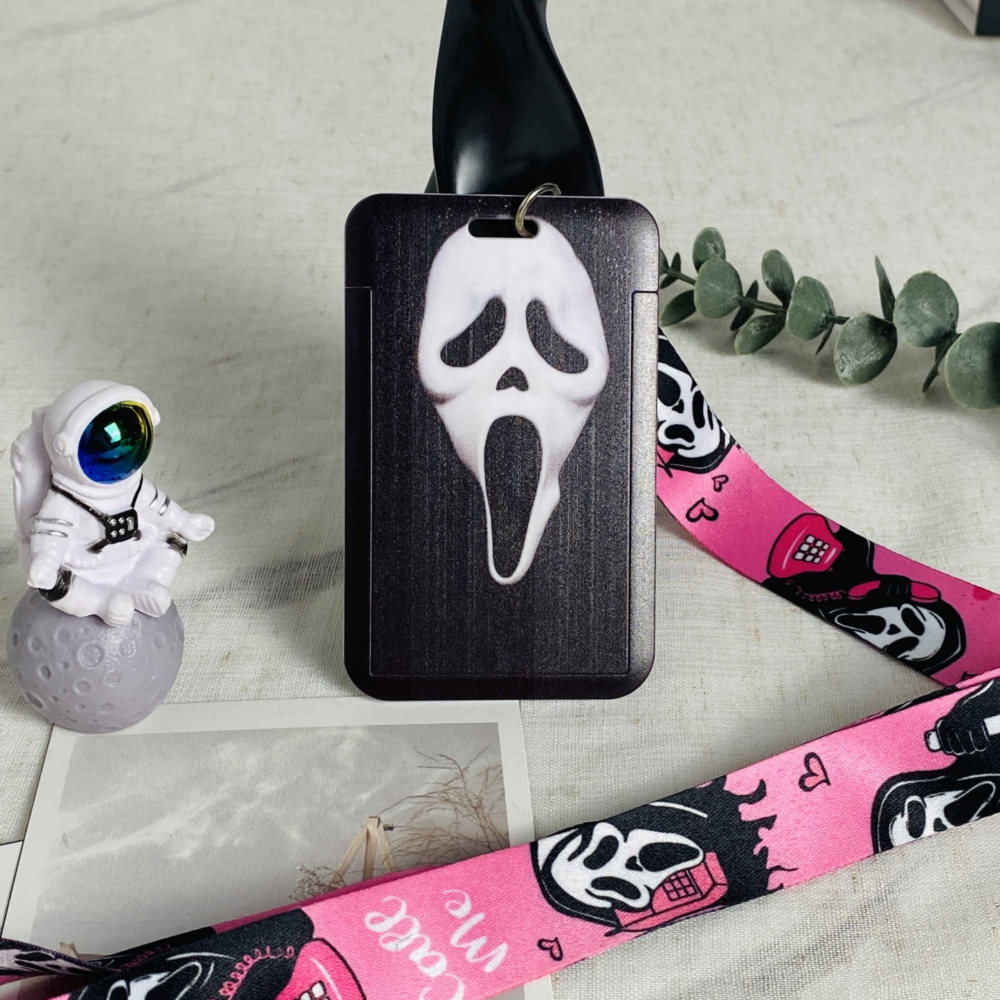 Anime Lanyards Keychain Badge Holder ID Credit Card Pass Hang Rope Lariat Lanyard for Keys Anime Accessories Gifts Halloween